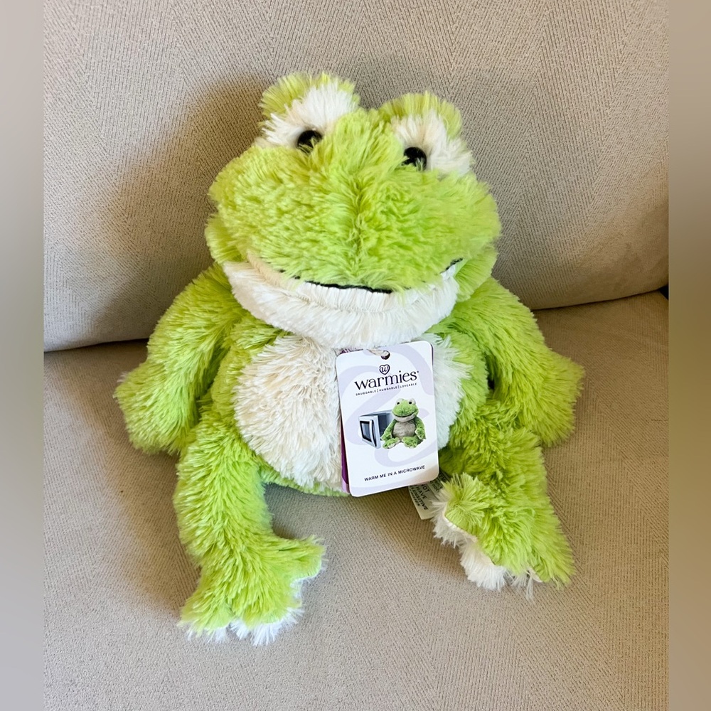 NEW WARMIES Frog Warmies in Green - Picture 3 of 11